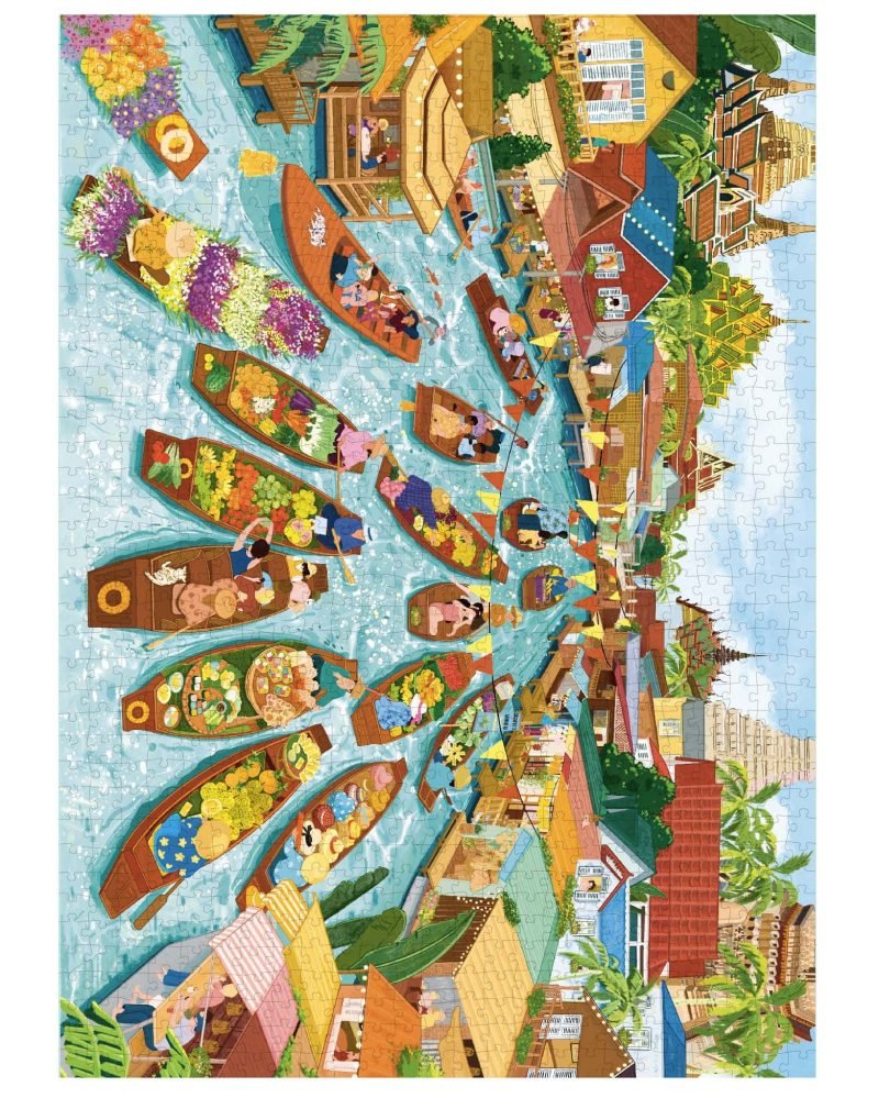 1000 Jigsaw Puzzle-Dream Friends-Floating Market