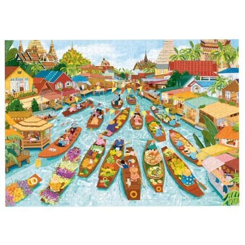 1000 Jigsaw Puzzle-Dream Friends-Floating Market