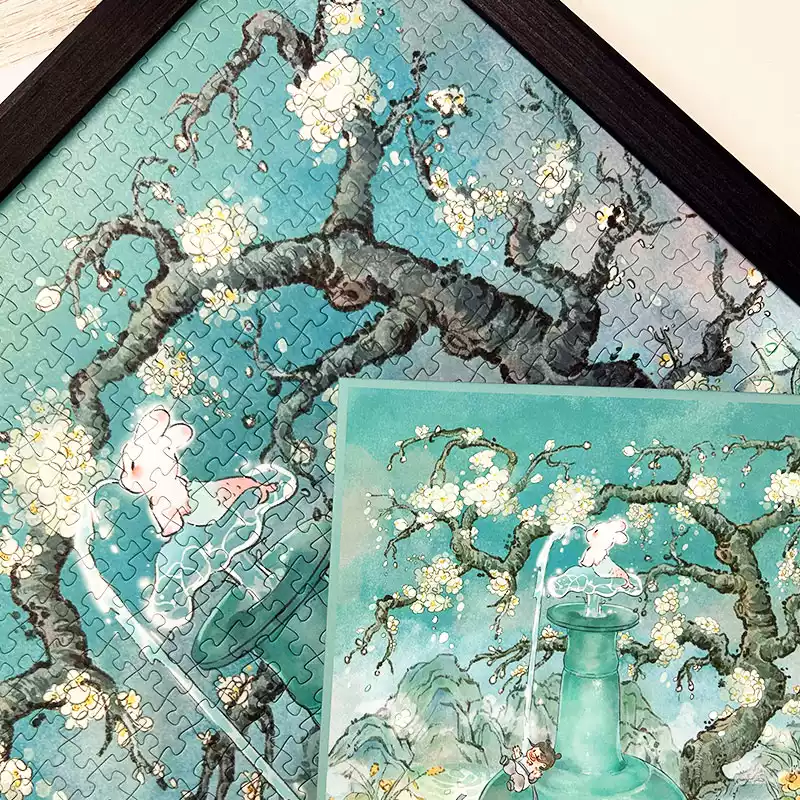 1000pcs Jigsaw Puzzle-PJLT-Drizzle-woven Shore