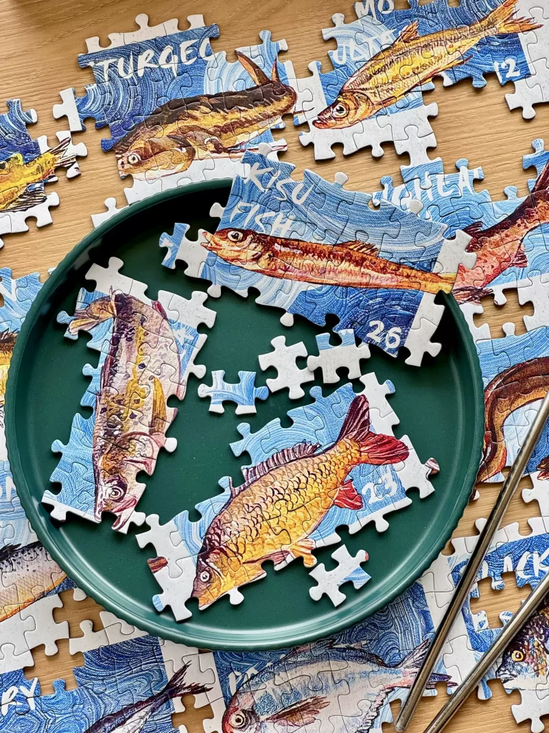 1000pcs Jigsaw Puzzle-Bubble Puzzle-Fishes Illustrated