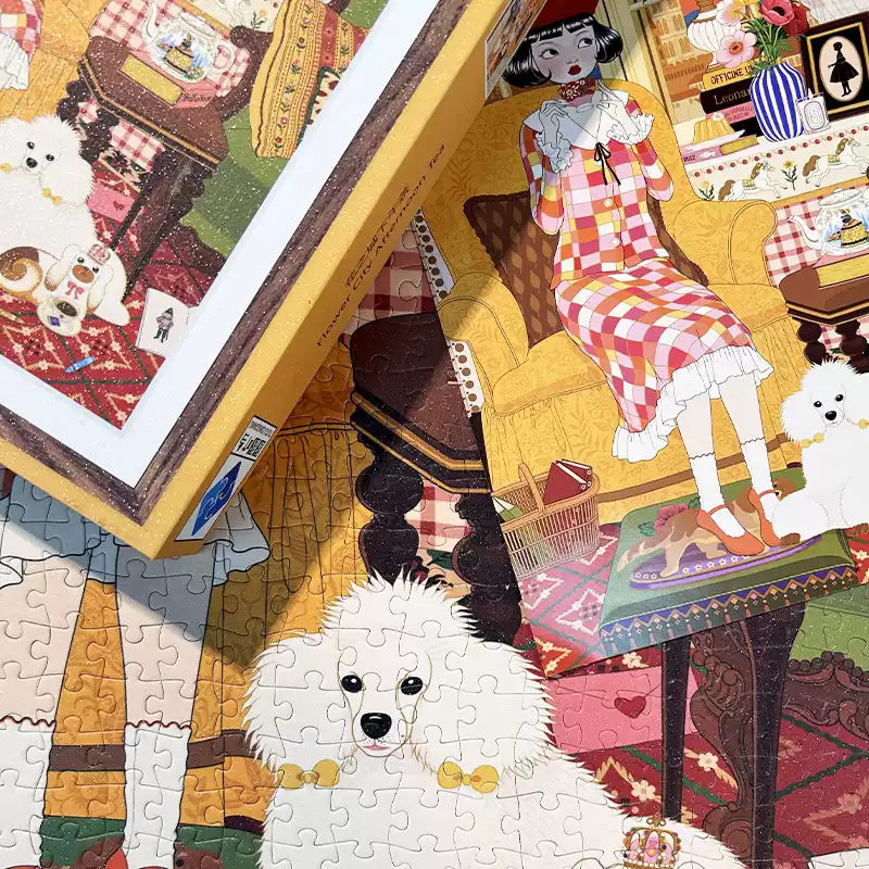 Flower City Afternoon Tea (1) 1000pcs Jigsaw Puzzle-TuTuDingDang-Flower City Afternoon Tea