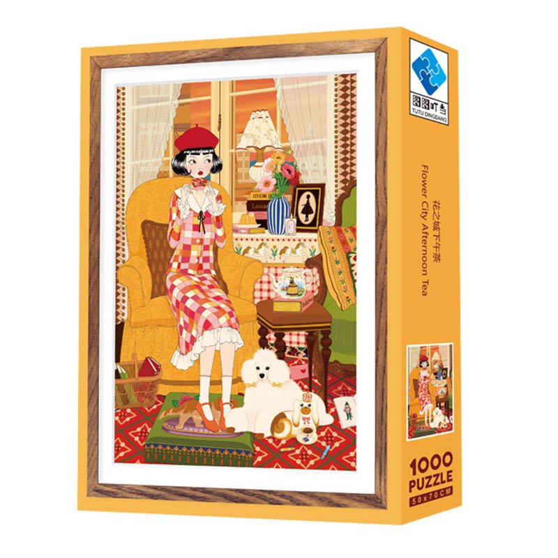 Flower City Afternoon Tea (5) 1000pcs Jigsaw Puzzle-TuTuDingDang-Flower City Afternoon Tea