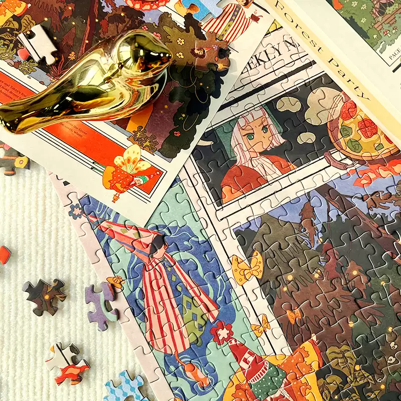 Forest Party (1) TKX-500pcs Jigsaw Puzzle-Forest Party