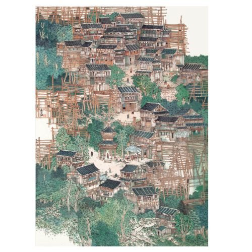 Guizhou's Thousand Towers Zhiju-1000 Piece Puzzle-Guizhou's Thousand Towers