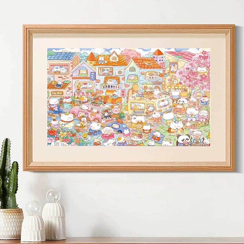 1000pcs Jigsaw Puzzle-TuTuDingDang-Happy Town