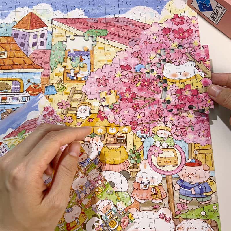 1000pcs Jigsaw Puzzle-TuTuDingDang-Happy Town