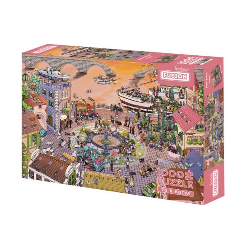 Harbour Town Discontinued-1000pcs Jigsaw Puzzle-Botop Fusion-Port Town