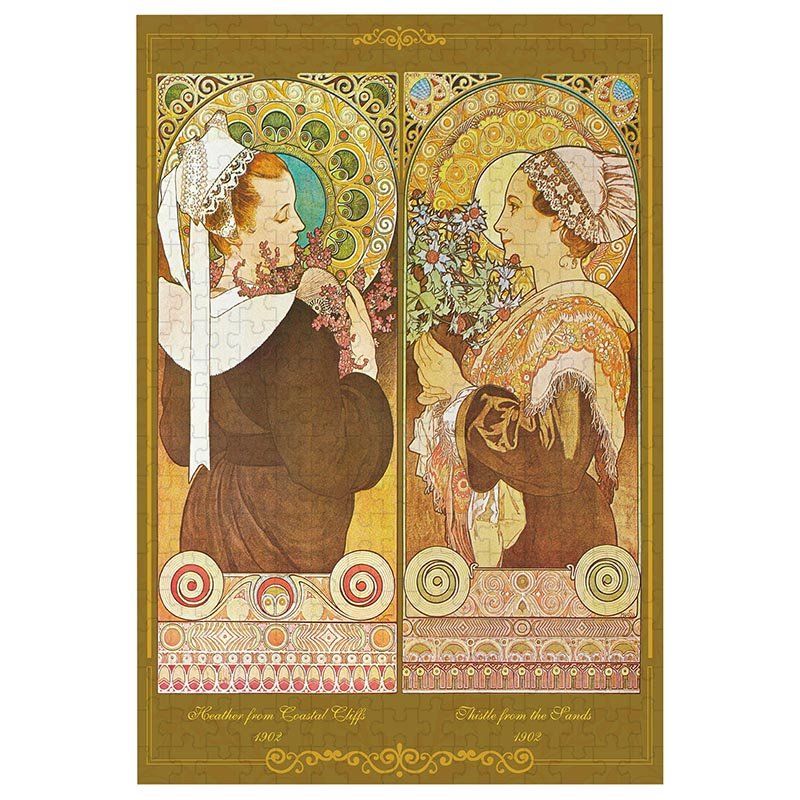 Heather and Thistle Happy Puzzle-300 Piece Puzzle-Heather and Thistle