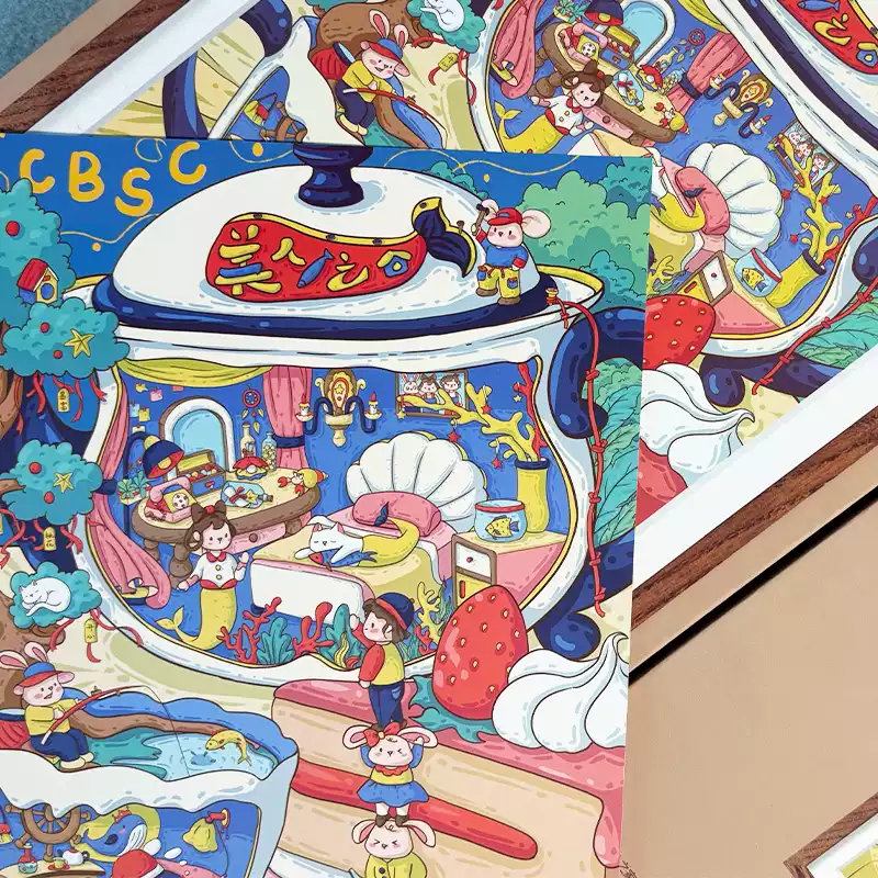 1000pcs Jigsaw Puzzle-TuTuDingDang-Home of Mermaid