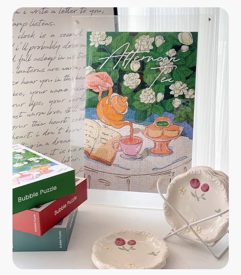 Bubble Puzzle-300pcs Jigsaw Puzzle-Jasmine Afternoon Tea