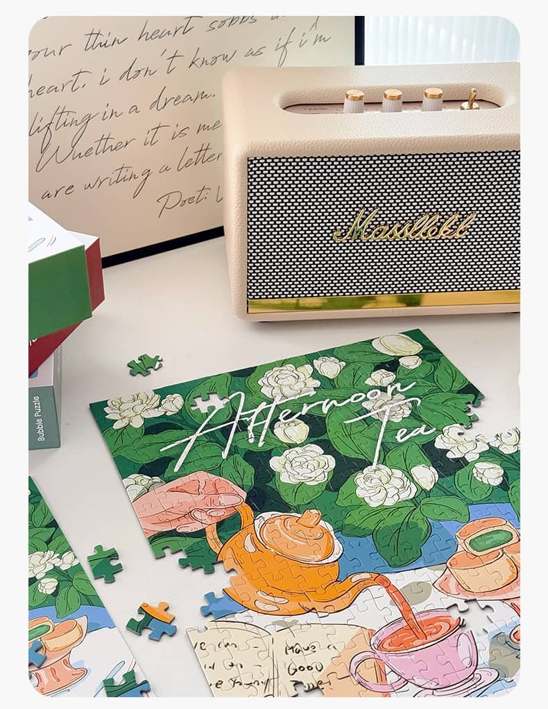 Bubble Puzzle-300pcs Jigsaw Puzzle-Jasmine Afternoon Tea