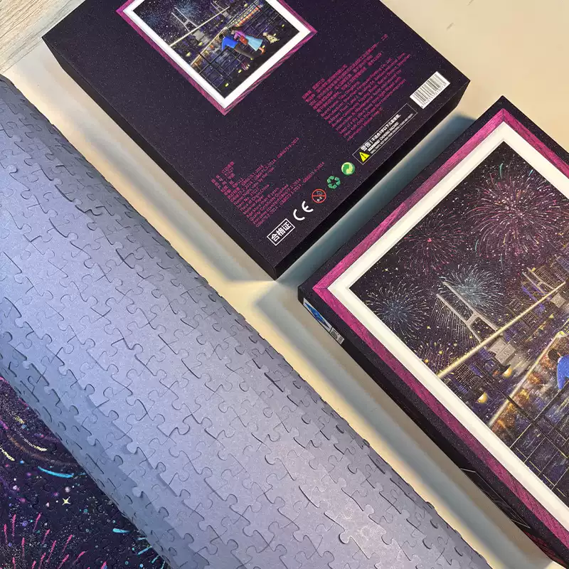 Night View by the River (3) 1000pcs Jigsaw Puzzle-TuTuDingDang-Night View by the River