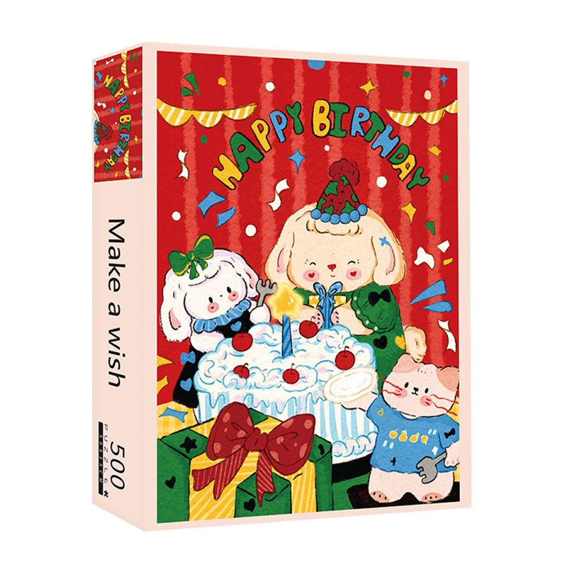 PJLT 500 Piece Puzzle-Make a Wish (1) 500pcs Jigsaw Puzzle-PJLT-Make a Wish