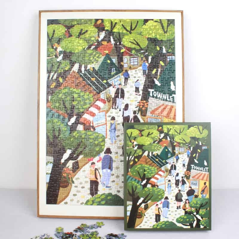 PJLT-Spring Town (3) 500pcs Jigsaw Puzzle-PJLT-Spring Town