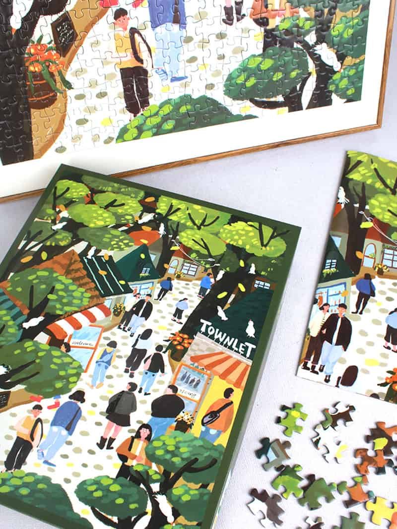 PJLT-Spring Town (6) 500pcs Jigsaw Puzzle-PJLT-Spring Town