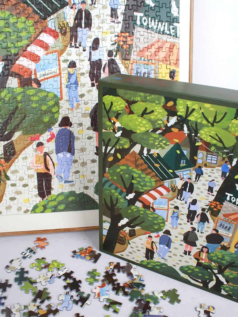 PJLT-Spring Town (9) 500pcs Jigsaw Puzzle-PJLT-Spring Town