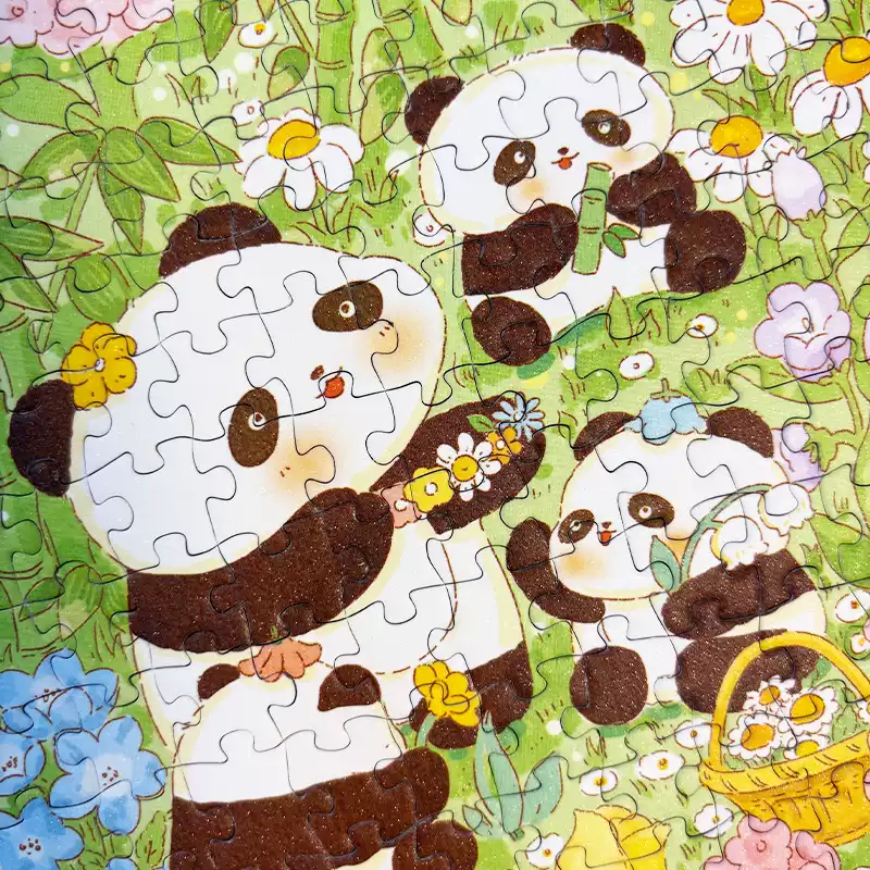 165pcs Jigsaw Puzzle-TuTuDingDang-Panda Flower