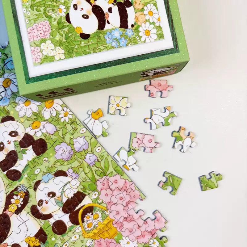 165pcs Jigsaw Puzzle-TuTuDingDang-Panda Flower