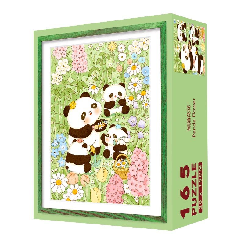 165pcs Jigsaw Puzzle-TuTuDingDang-Panda Flower