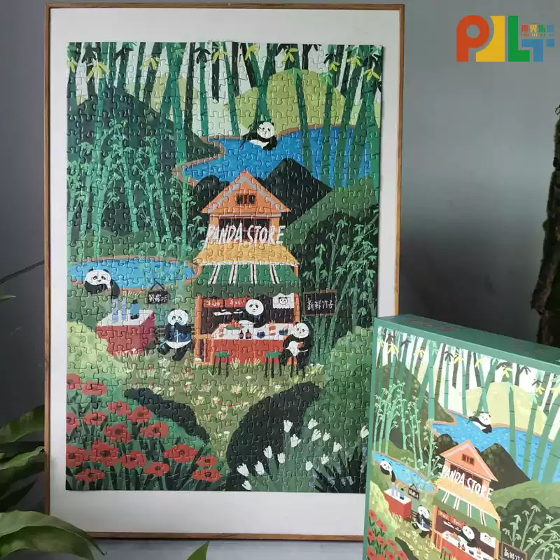 Panda Shop (1) 500pcs Jigsaw Puzzle-PJLT-Panda Shop
