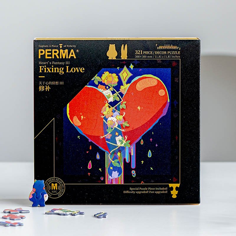 Perma Puzzle-321 Piece Irregular Cut-Fixing Heart