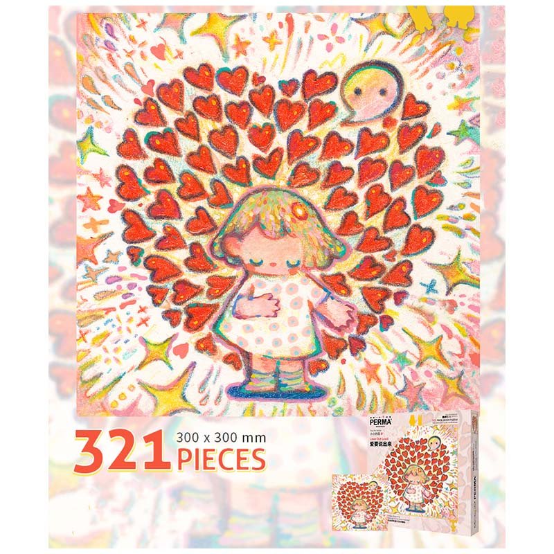 Perma Puzzle-321 Piece Irregular Cut-Tiny Me Series-Love Out Loud