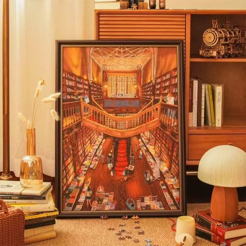 Perma-Livraria Lello (1) Perma Puzzle-1000 Piece-Livraria Lello