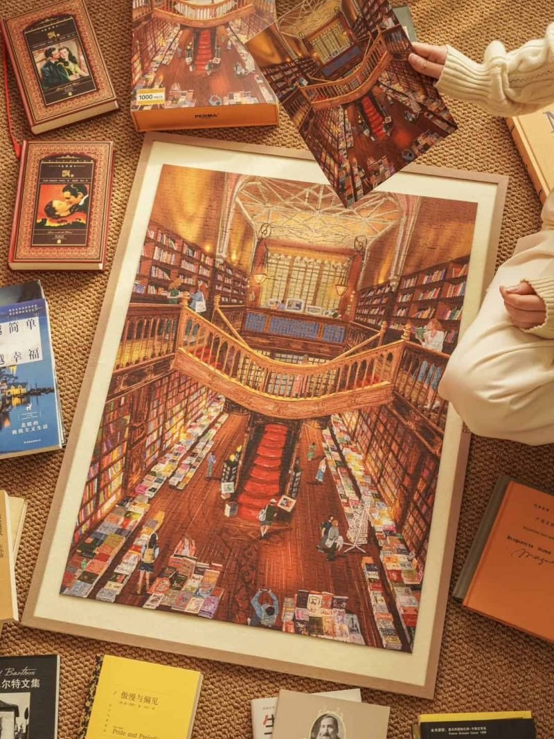 Perma-Livraria Lello (3) Perma Puzzle-1000 Piece-Livraria Lello