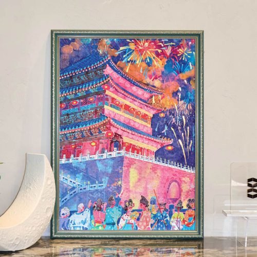 Perma Puzzle-1000 Piece-Xi'an Glow-in-the-night