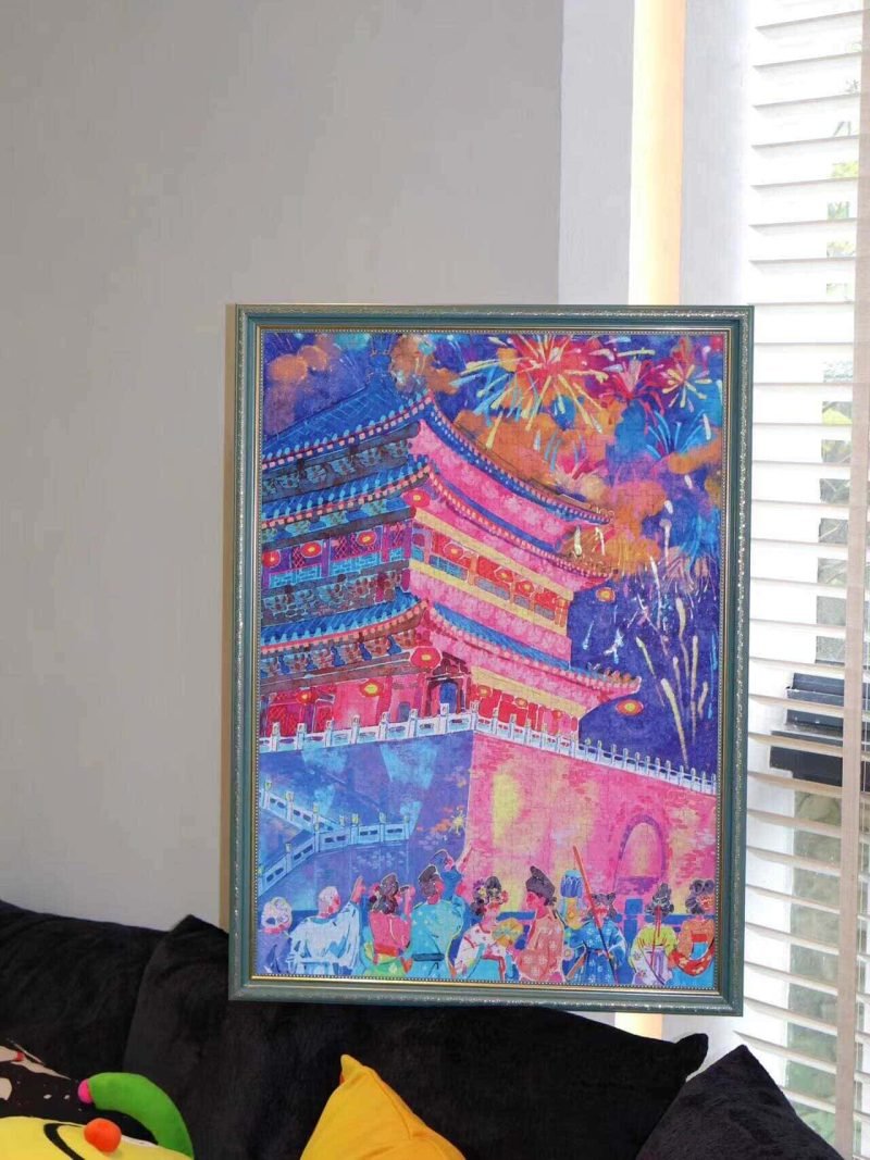 Perma Puzzle-1000 Piece-Xi'an Glow-in-the-night