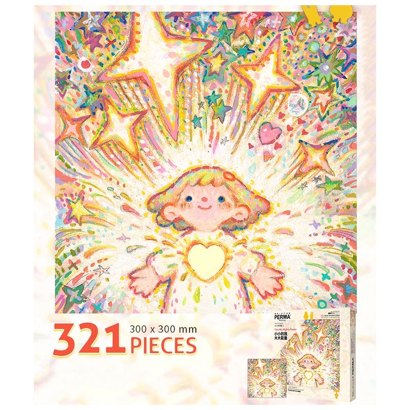 Perma Puzzle-321 Piece Irregular Cut-Tiny Me Series-Tiny Me, Mighty Power