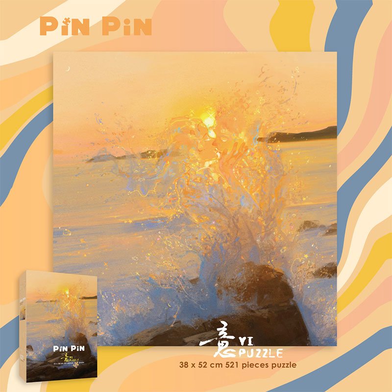 Pinpin Puzzle-Water 521pcs Jigsaw Puzzle-Pinpin-Kiss Water
