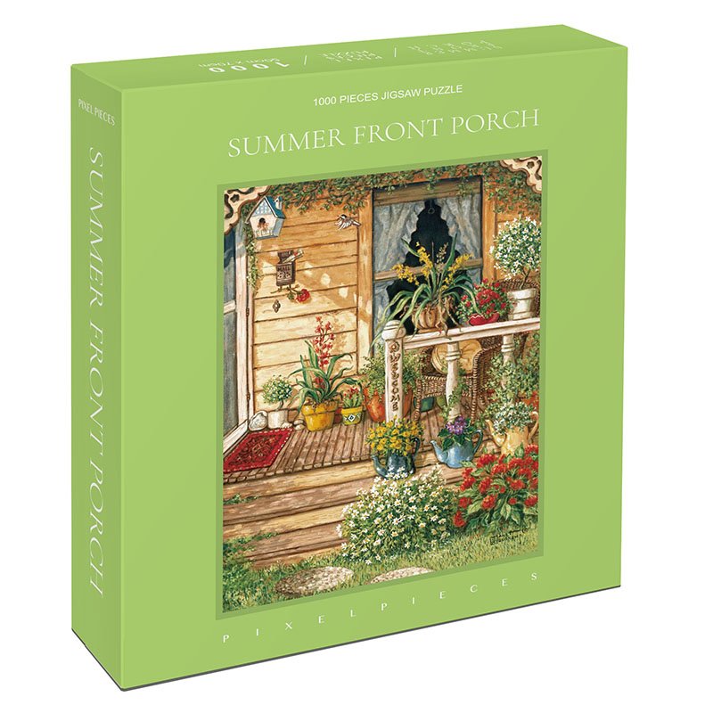 Pixel Pieces-1000 Piece Puzzle-Summer Front Porch