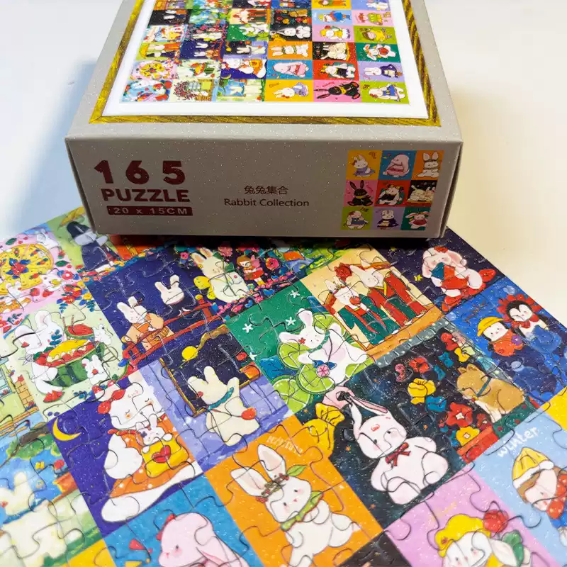 165pcs Jigsaw Puzzle-TuTuDingDang-Rabbit Collection
