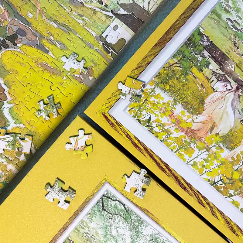 Discontinued-1000pcs Jigsaw Puzzle-TuTuDingDang-Rapeseed Fragrance