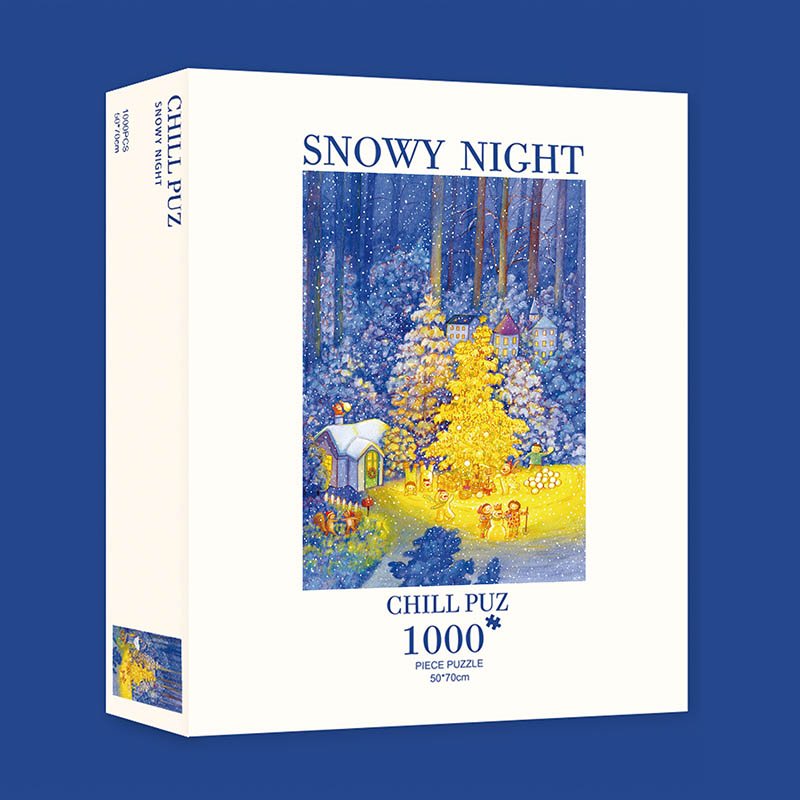 Chill Puz-1000 Piece Puzzle-Snowy Night