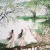 1000pcs Jigsaw Puzzle-TuTuDingDang-Spring Comes with Willow Green