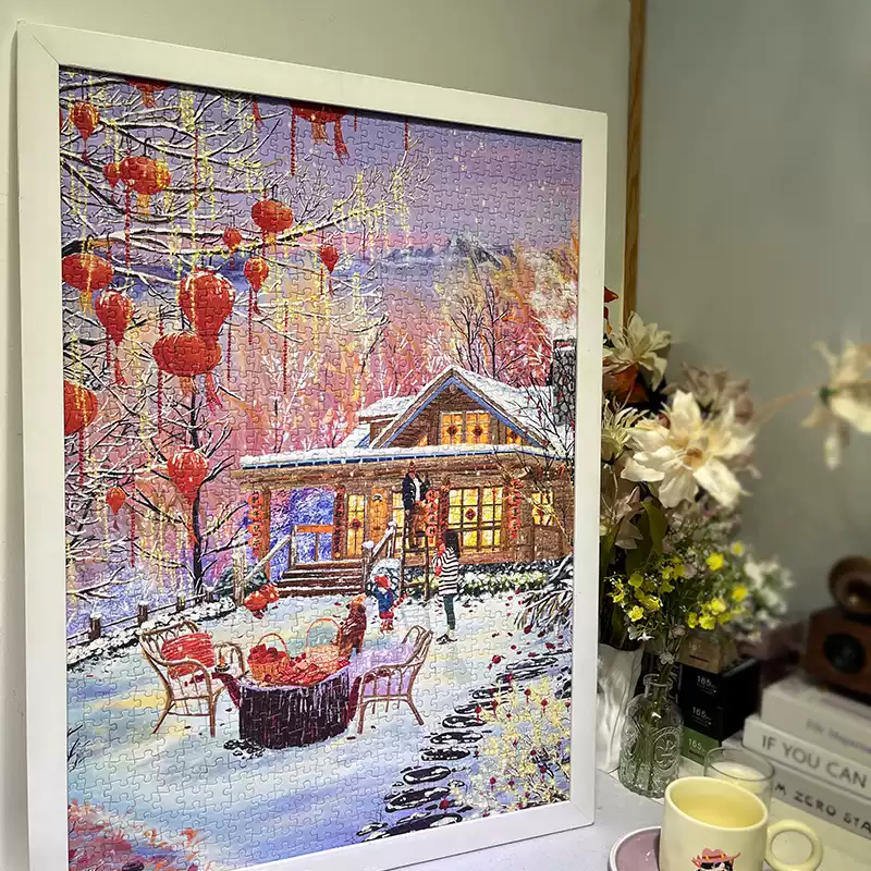 1000pcs Jigsaw Puzzle-PJLT-Spring's Auspicious Snow Herald