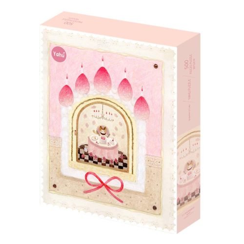 Strawberry Birthday Cake (5) Yahu Puzzle-500 Piece Puzzle-Strawberry Birthday Cake