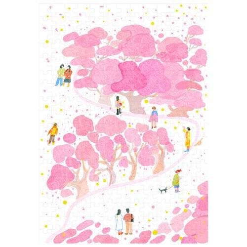 Summer Fantasy 234pcs Puzzle-Pink Tree Happy Puzzle-234 Piece Puzzle-Summer Fantasy Serie-Pink Tree