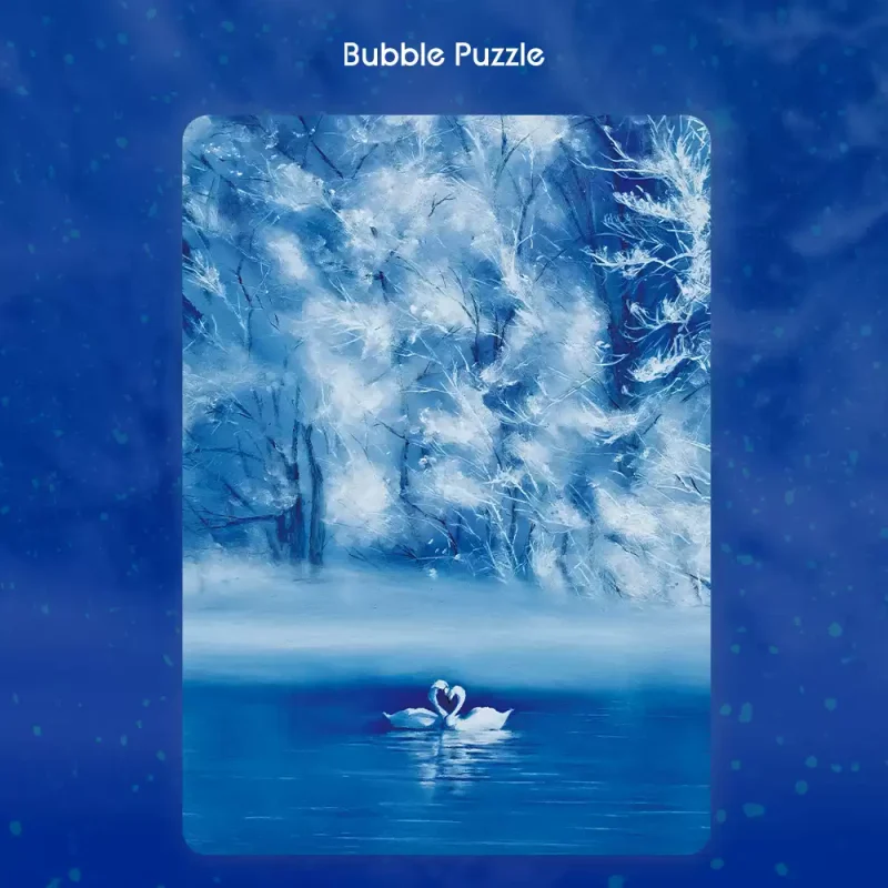 Swan Lake Puzzle 500pcs (2) Bubble Puzzle-500pcs Jigsaw Puzzle-Swan Lake