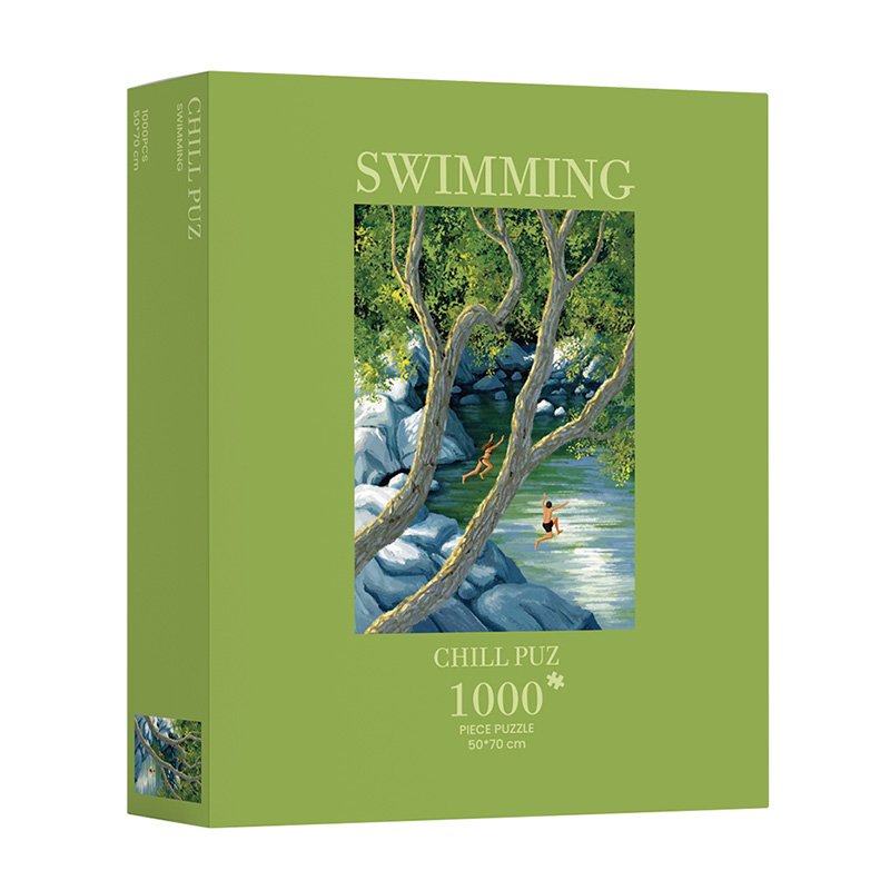 Swimming Chill Puz-1000 Piece Puzzle-Swimming