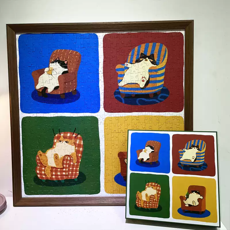 Swing Rotten Cat (1) 500pcs Jigsaw Puzzle-PJLT-Swing Rotten Cat