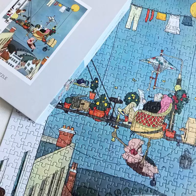 Yahu Puzzle-500 Piece Puzzle-The Folding Garden