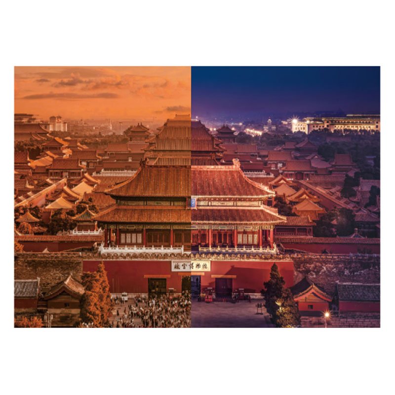 Toi-1000pcs Jigsaw Puzzle-The Forbidden City at Dawn and Dusk