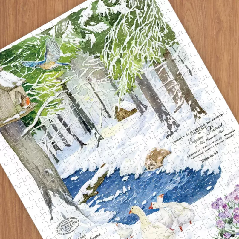 The Forest After Heavy Snowfall (1) Bubble Puzzle-500pcs Jigsaw Puzzle-The Forest After Heavy Snowfall