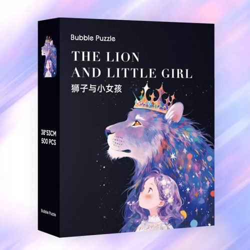 Bubble Puzzle-500pcs Jigsaw Puzzle-The Lion and Little Girl