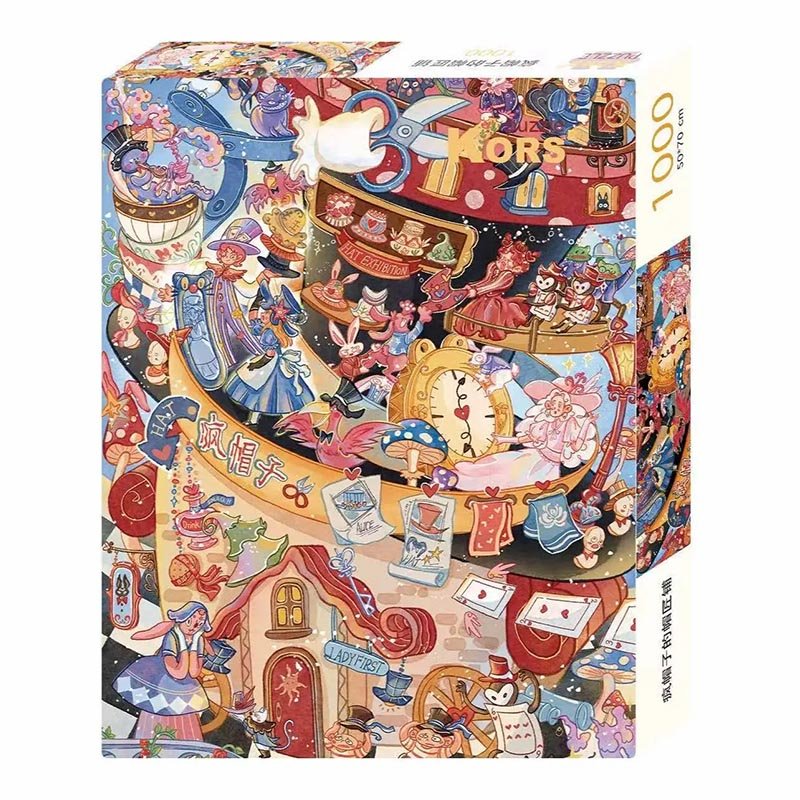 The Mad Hatter's Millinery 1000pcs Jigsaw Puzzle-Kors-The Mad Hatter's Millinery From Alice