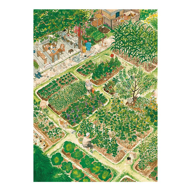 Toi-1000pcs Jigsaw Puzzle-Grandpa's Yard