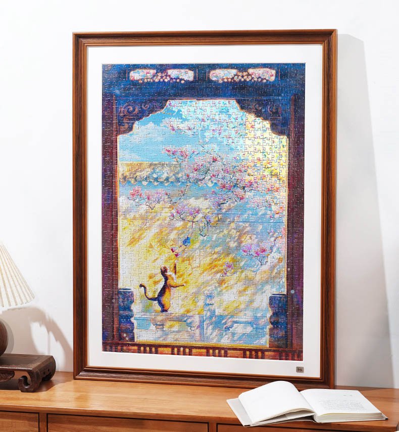 Toi Premium Holographic Puzzle-Whispers by the Orchid Window (2) Toi Premium Holographic Puzzle-Whispers by the Orchid Window-1000pcs